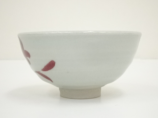 道具 ] - 道具 伊豆蔵寿郎造 釉裏紅唐草茶碗（共箱） | ネットショップ